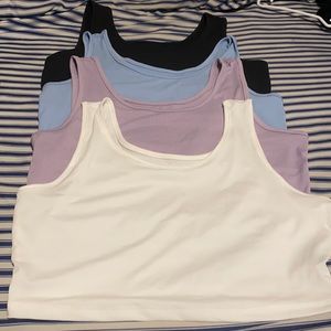 Plus size Rib-Knit Crop Tank Top